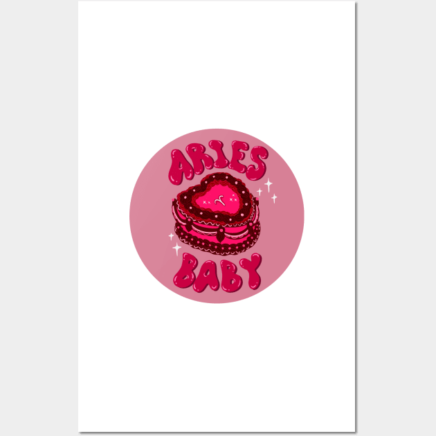 Aries baby cake Wall Art by hgrasel